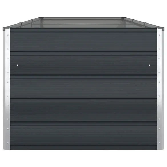 Jardinieră Antracit Oțel Galvanizat 195x100x45 cm