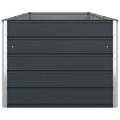 Jardinieră Antracit Oțel Galvanizat 195x100x45 cm