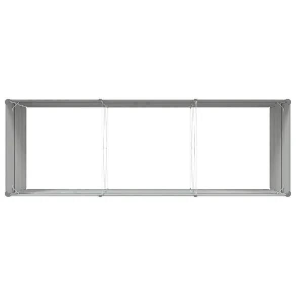 Jardinieră Antracit Oțel Galvanizat 195x100x45 cm