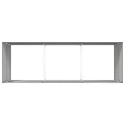 Jardinieră Antracit Oțel Galvanizat 195x100x45 cm