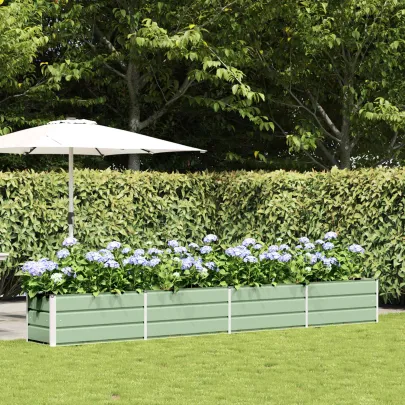 Jardinieră Verde Pastel Oțel Galvanizat 480 cm | Livrare Gratuită