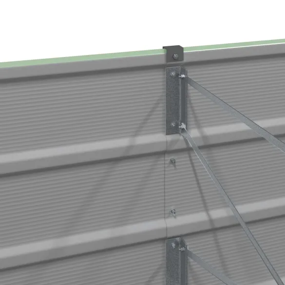 Jardinieră Verde Pastel Oțel Galvanizat 480 cm