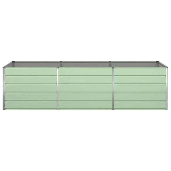 Jardinieră Verde Pastel Oțel Galvanizat | 195x100x45 cm