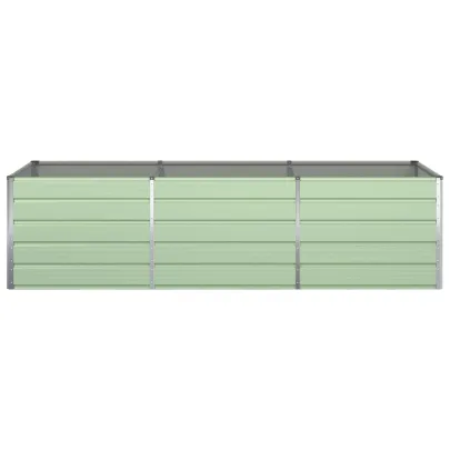 Jardinieră Verde Pastel Oțel Galvanizat | 195x100x45 cm