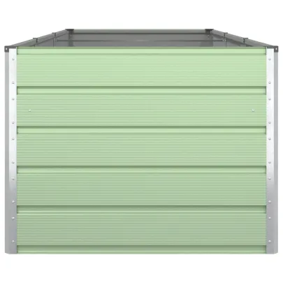 Jardinieră Verde Pastel Oțel Galvanizat | 195x100x45 cm