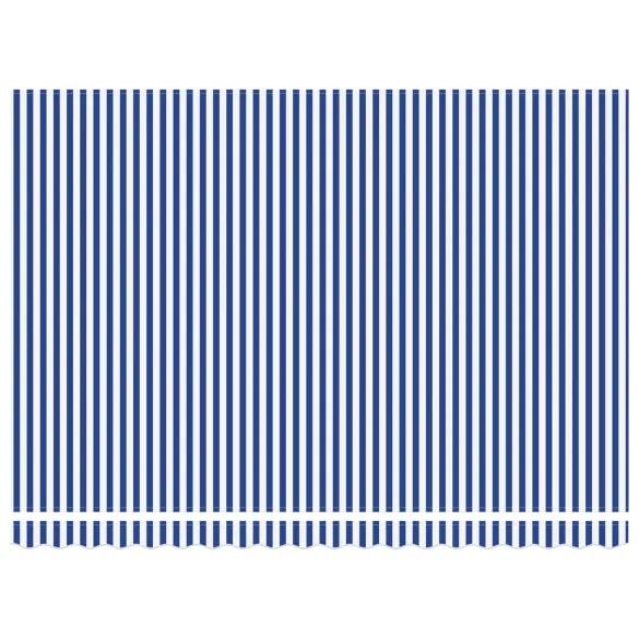 Cortină Retractabilă Albastru-Alb 4x3 m | Protecție Terasă