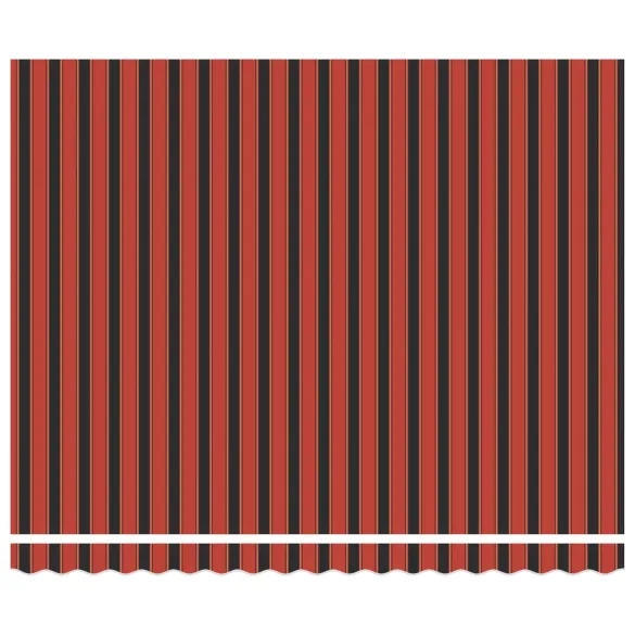 Cortină Retractabilă Portocaliu și Negru 4x3m | Livrare Gratuită