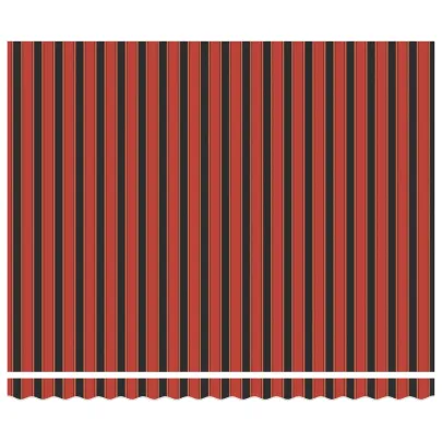 Cortină Retractabilă Portocaliu și Negru 4x3m | Livrare Gratuită