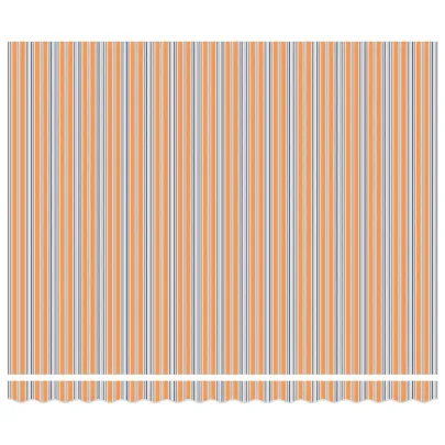 Cortină Retractabilă 4x3m, Portocaliu și Gri | Livrare Gratuită