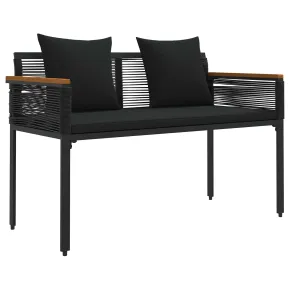 Bancă Exterior cu Pernă | Poliratan Rezistent | Livrare Gratuită 2