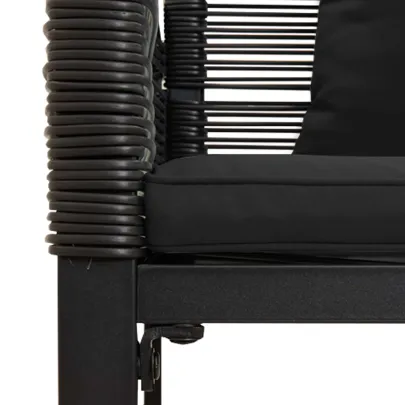 Bancă Exterior cu Pernă | Poliratan Rezistent | Livrare Gratuită