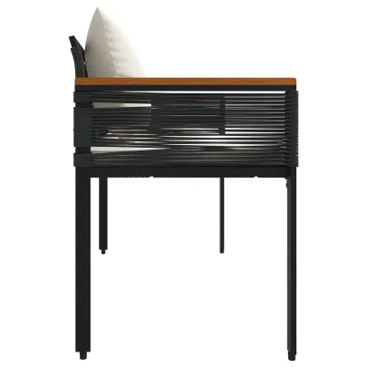 Bancă de Exterior cu Pernă | Poliratan Rezistent | Livrare Gratuită