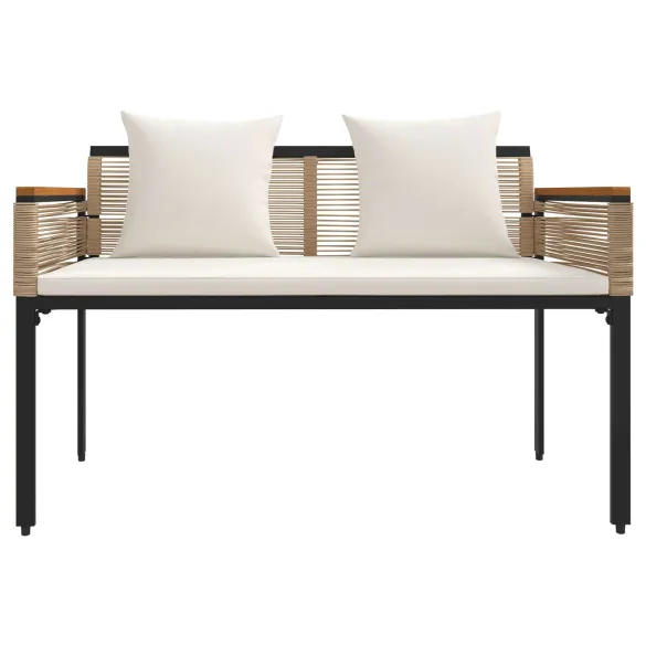 Bancă Exterior Poliratan | Design Elegant, Rezistentă la UV