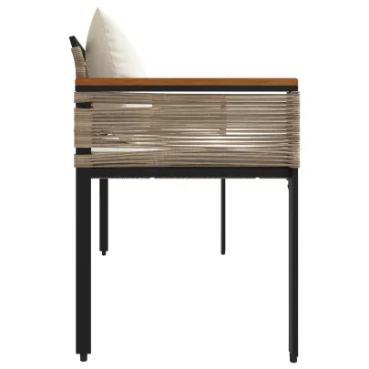 Bancă Exterior Poliratan | Design Elegant, Rezistentă la UV