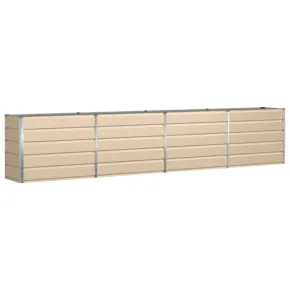 Jardinieră Creme Oțel Galvanizat 480x50x45 cm | Livrare Gratuită 2