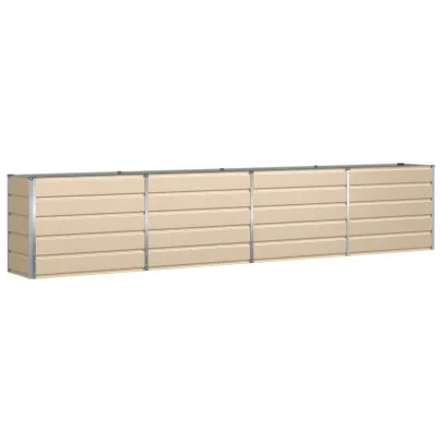 Jardinieră Creme Oțel Galvanizat 480x50x45 cm | Livrare Gratuită