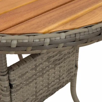 Masă Exterior 70x70 cm Lemn Acacia | Livrare Gratuită