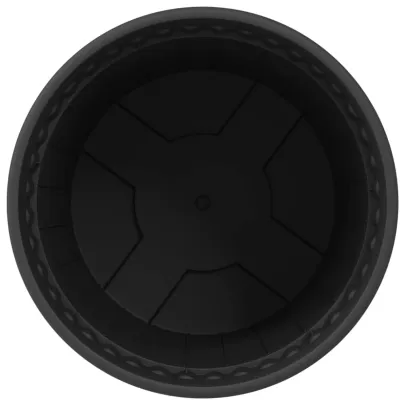 Set 24 Ghivece Rotunde Negre pentru Flori | Livrare Gratuita