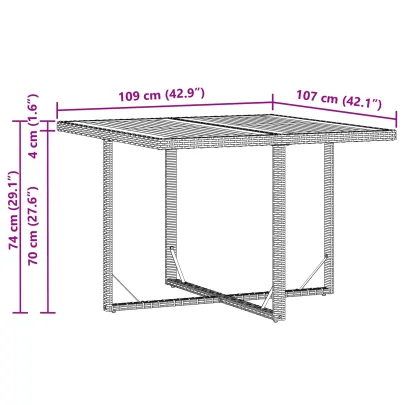 Masă de Grădină din Lemn | Livrare Gratuită