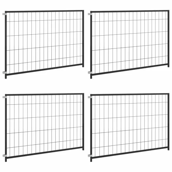 Padoc Câini Oțel Negru 300x100x70 cm | Livrare Gratuită