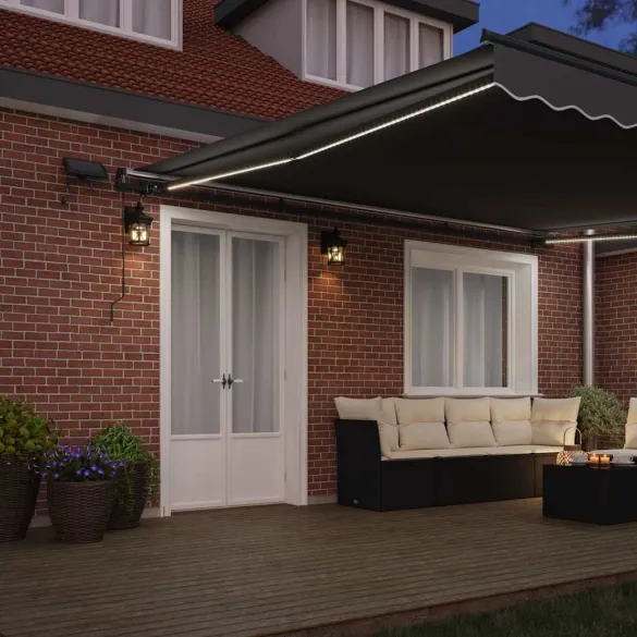 Cadru Pergola Retractabil Antracit 500x350 cm | Aluminiu