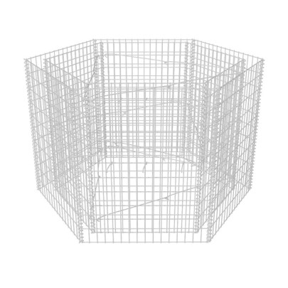Strat Gabion Hexagonal Oțel Galvanizat - 160x140x100 cm