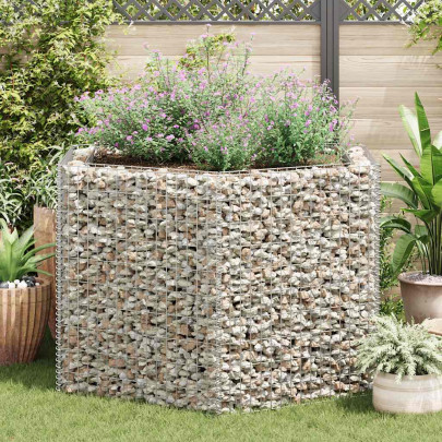 Strat Gabion Hexagonal Oțel Galvanizat - 160x140x100 cm