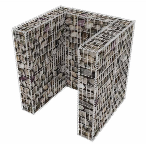 Gabion Oțel Pubelă 110x100x120 cm | Livrare Gratuită Gabion Oțel Pubelă 110x100x120 cm | Livrare Gratuită