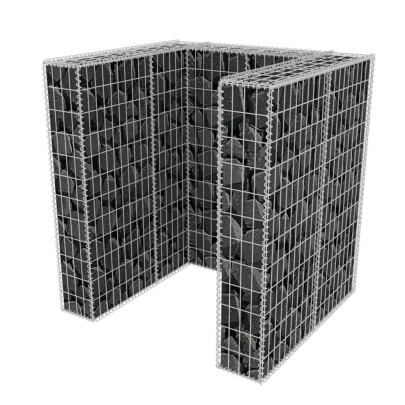 Gabion Oțel Pubelă 110x100x120 cm | Livrare Gratuită