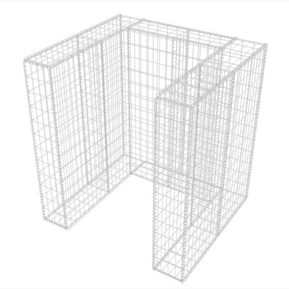 Gabion Oțel Pubelă 110x100x120 cm | Livrare Gratuită