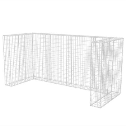Gabion Triplu Pubelă - Oțel Galvanizat 250x100x120cm