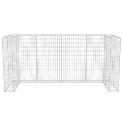 Gabion Triplu Pubelă - Oțel Galvanizat 250x100x120cm