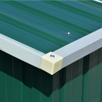 Șopron Metalic Verde XL 257x298x178 cm - Livrare Gratuită