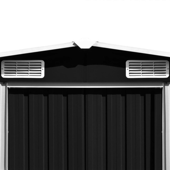 Șopron Metalic Grădină 257x392x181 cm - Antracit