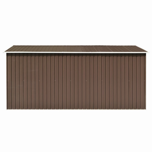 Șopron Metalic Grădină Maro | Depozitare Profesională