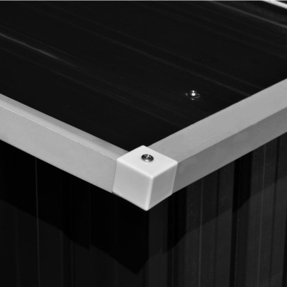 Șopron Metalic Grădină 257x489x181 cm Antracit - Livrare Gratuită