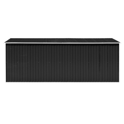 Șopron Metalic Grădină 257x489x181 cm Antracit - Livrare Gratuită