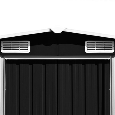 Șopron Metalic Antracit 257x580x181 cm - Depozitare Grădină