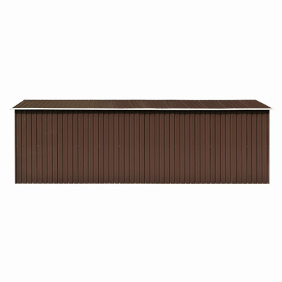 Șopron Metalic Grădină 257x580x181 cm - Maro | Livrare Gratuită