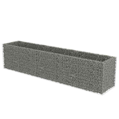 Strat Gabion Oțel Galvanizat 450x90x100cm - Livrare Gratuită