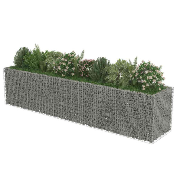 Strat Gabion Oțel Galvanizat 450x90x100cm - Livrare Gratuită