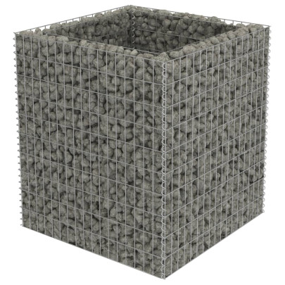 Strat Gabion Înălțat 90x90x100cm - Oțel Galvanizat