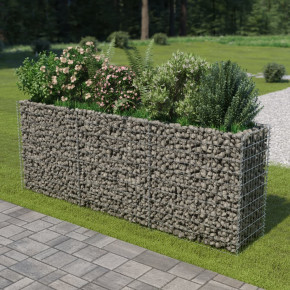 Strat Ridicat Gabion 270x50x100 cm - Oțel Galvanizat