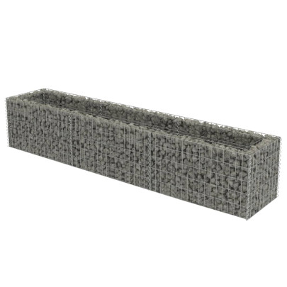 Strat Gabion Înălțat 270x50x50 cm - Oțel Galvanizat Rezistent