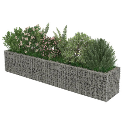 Strat Gabion Înălțat 270x50x50 cm - Oțel Galvanizat Rezistent
