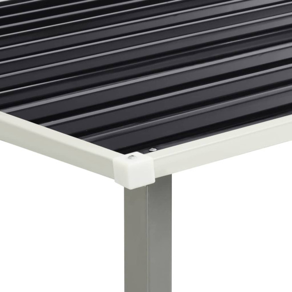 Șopron Metalic Grădină cu Uși Glisante - Antracit