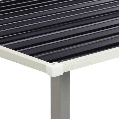 Șopron Metalic Grădină cu Uși Glisante - Antracit