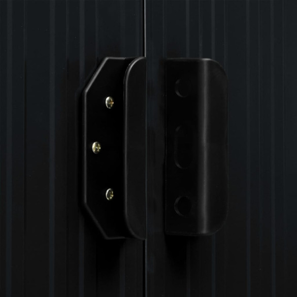 Șopron Metalic Grădină cu Uși Glisante - Antracit