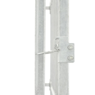 Padoc Exterior Câini 200x200x100cm - Oțel Galvanizat