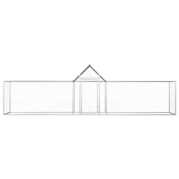 Coteț Păsări Oțel Galvanizat 5x1x1.5m - Livrare Gratuită